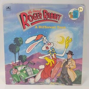 VTG Who Framed Roger Rabbit A‎ Different Toon Golden Book Walt Disney 1988
